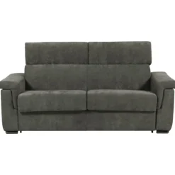 Canapé lit Colosseo 140 cm tissu merlin anthracite