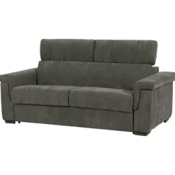 Canapé lit Colosseo 140 cm tissu merlin anthracite