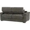 Canapé lit Colosseo 120 cm tissu merlin anthracite