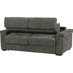 Canapé lit Colosseo 120 cm tissu merlin anthracite