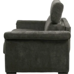 Canapé lit Colosseo 120 cm tissu merlin anthracite
