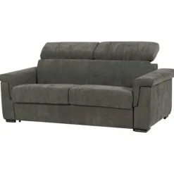 Canapé lit Colosseo 120 cm tissu merlin anthracite
