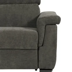 Canapé lit Colosseo 120 cm tissu merlin anthracite