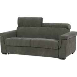 Canapé lit Colosseo 160 cm tissu merlin anthracite