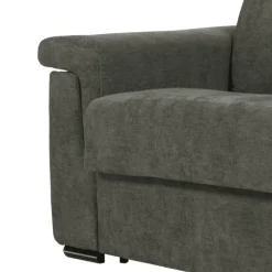 Canapé lit Colosseo 160 cm tissu merlin anthracite