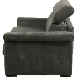 Canapé lit Colosseo 160 cm tissu merlin anthracite