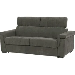Canapé lit Colosseo 160 cm tissu merlin anthracite