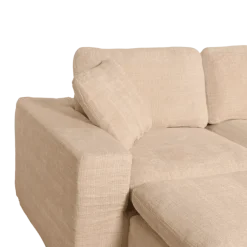Canapé 3 places avec pouf Selena compressé