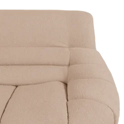 Canapé 3 places en tissu bouclé beige LOUA 2225