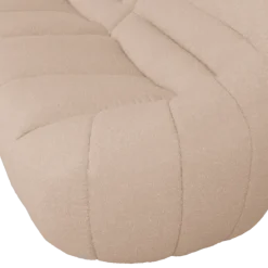 Canapé 3 places en tissu bouclé beige LOUA 2225