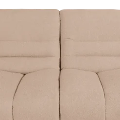 Canapé 2 places en tissu bouclé beige LOUA 2225