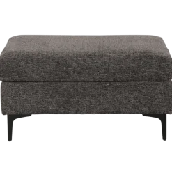 Canapé 3 places + pouf Umar gris foncé