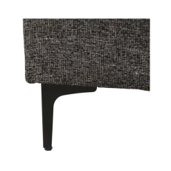 Canapé 3 places + pouf Umar gris foncé