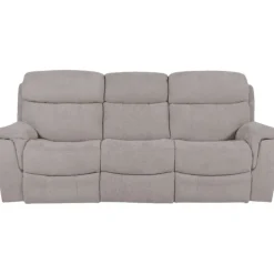 Canapé 3 places 2 relax manuels Orion taupe