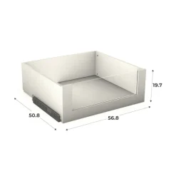 Casa - Tiroir vitré L 60 cm Prof 56 - Texlile