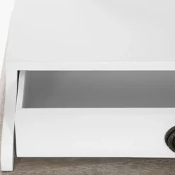 Cette coiffeuse Chrysa 3 tiroirs blanc 131000A