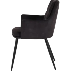 Chaise avec accoudoir Donna 3825 - Goldy anthracite