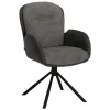 Chaise avec accoudoirs Longford anthracite