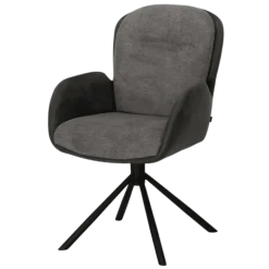 Chaise avec accoudoirs Longford anthracite