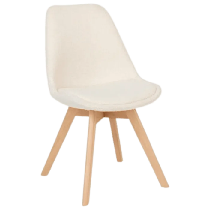 Chaise Baya - bouclette blanche - 202269