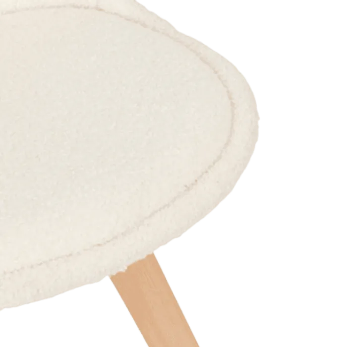 Chaise Baya - bouclette blanche - 202269