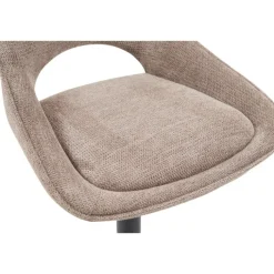 Chaise de bar Mori tissu Poivre