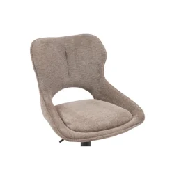 Chaise de bar Mori tissu Poivre