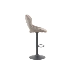 Chaise de bar Mori tissu Poivre