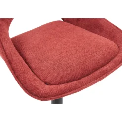 Chaise de bar Mori tissu rouge