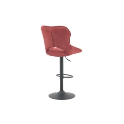 Chaise de bar Mori tissu rouge