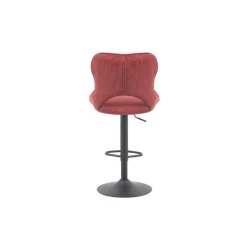 Chaise de bar Mori tissu rouge