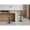 Chaise de bar Mori tissu vert
