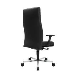 Chaise de bureau en cuir Noir Chief 300