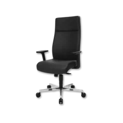 Chaise de bureau en cuir Noir Chief 300