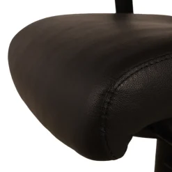 Chaise de bureau en cuir Noir Chief 300