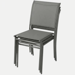 Chaise de jardin Oleron tissu gris