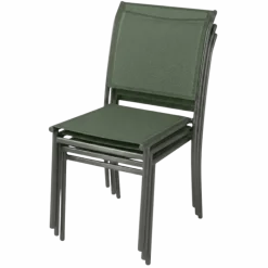Chaise de jardin Oleron tissu vert