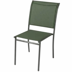 Chaise de jardin Oleron tissu vert