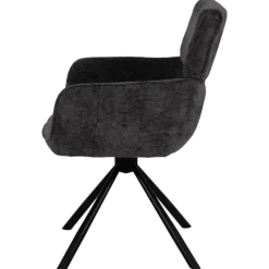 Chaise Denise pivotante anthracite