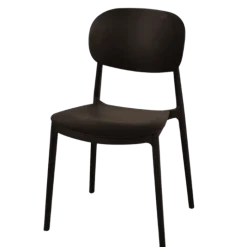 Chaise empilable Alba - Noir