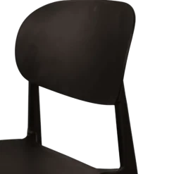 Chaise empilable Alba - Noir