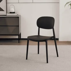 Chaise empilable Alba - Noir