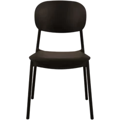 Chaise empilable Alba - Noir
