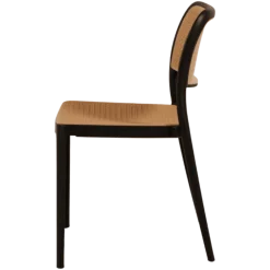 Chaise empilable Eliot Noir