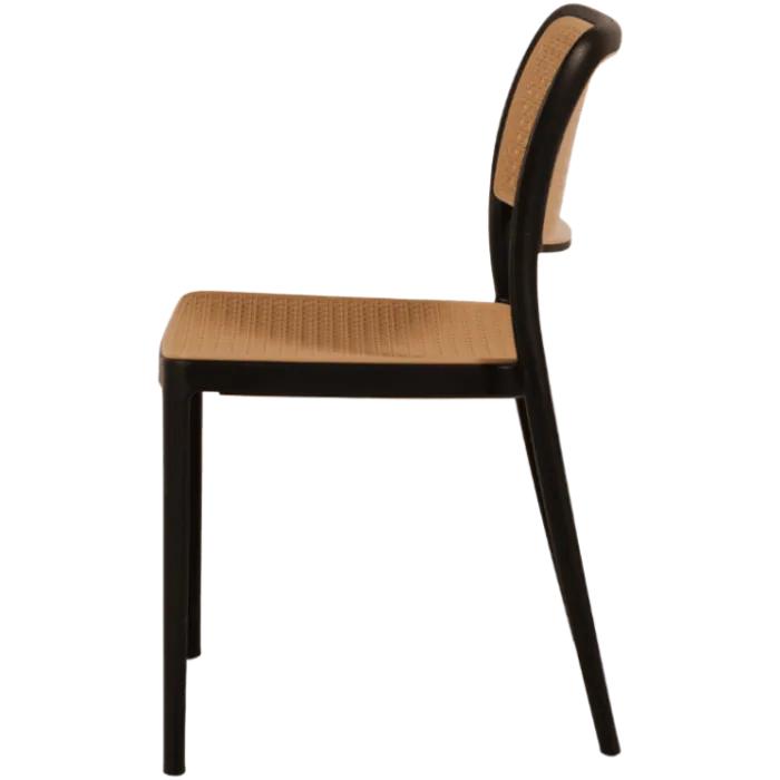 Chaise empilable Eliot Noir