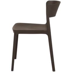 Chaise empilable Lilo gris anthracite