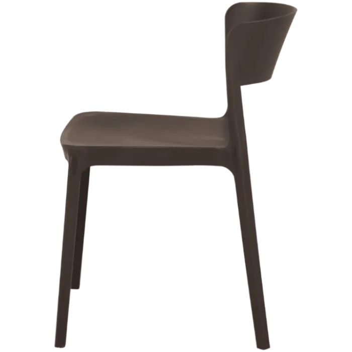Chaise empilable Lilo gris anthracite