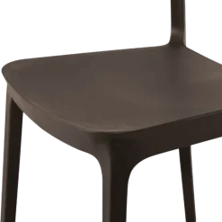 Chaise empilable Lilo gris anthracite