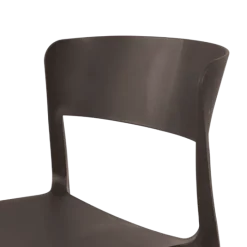Chaise empilable Lilo gris anthracite