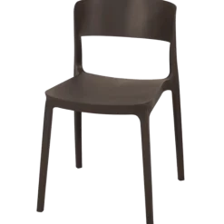Chaise empilable Lilo gris anthracite